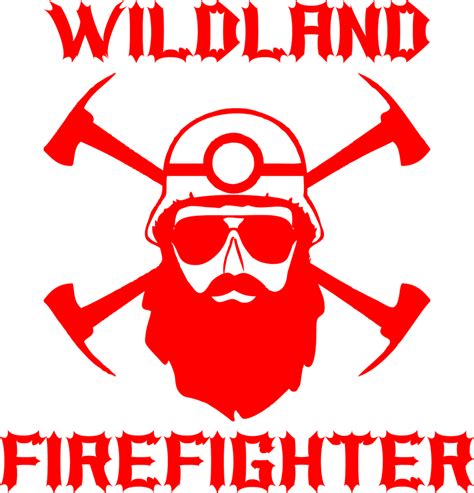 Wildland Firefighter Bearded Decal