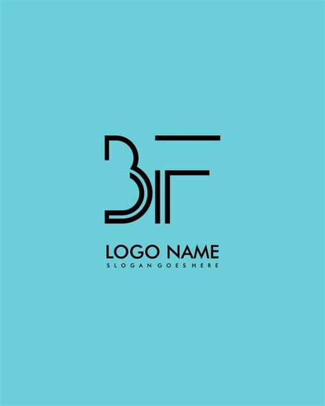 BF Initial Minimalist Modern Abstract Logo 24272268 Vector Art At Vecteezy