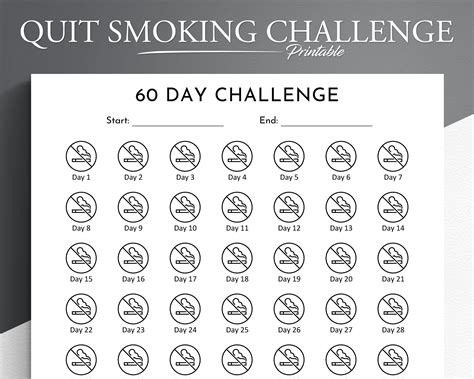 Quit Smoking Tracker Printable