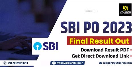 SBI PO Final Result 2023 Out Check Your SBI PO Result