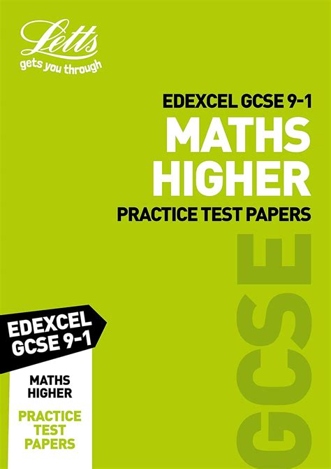 Letts GCSE 9 1 Revision Success Edexcel GCSE Maths Higher Practice