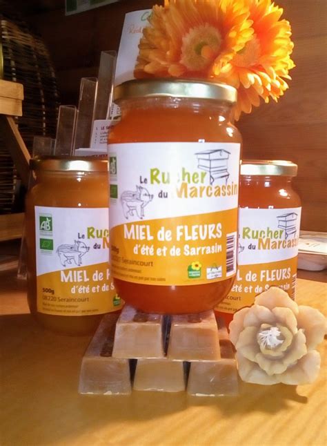 Miel de fleurs d été et sarrasin 3 formats Le Rucher Du Marcassin