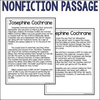 Josephine Cochrane Biography Pack Distance Learning by A Page Out of ...