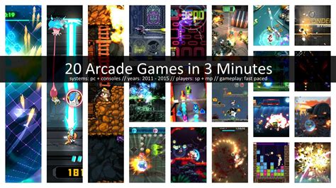 20 Arcade Games in 3 Minutes [2011 - 2015 // PC + Consoles] - YouTube