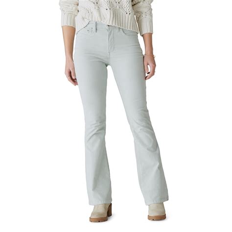 Lucky Brand High Rise Corduroy Stevie Flare Jean In Gray Lyst