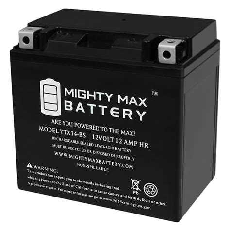 Mighty Max Battery Ytx Bs High Performance Maintenance Free Agm