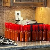 Nicebottles Hot Sauce Bottles With Red Caps Shrink Bands 5 Oz Case Of 24