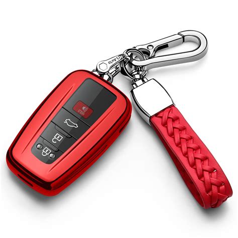 Buy Compatible With Toyota Key Fob Cover With Keychain Soft TPU 360