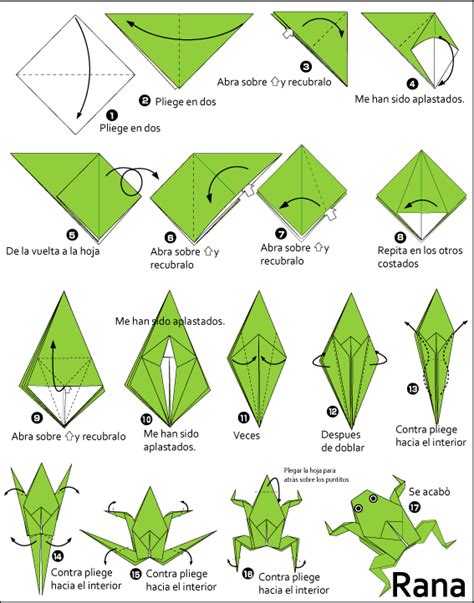 Origami Rana Saltarina Paso A Paso