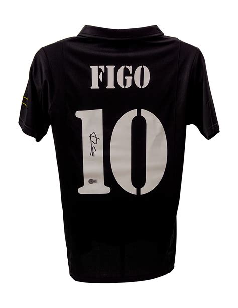 Jersey Firmado O Autografiado Por El Ex Futbolista Lu S Figo Del Real