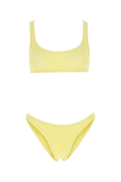 Reina Olga Pastel Yellow Stretch Nylon Ginny Bikini Lyst