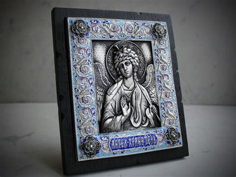 Guardian Angel Icon Orthodox Icon of a Guardian Angel Holy - Etsy