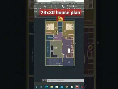 24x30 house plan full details free download | House plans, How to plan ...