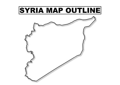 Premium Vector | Syria vector map outline