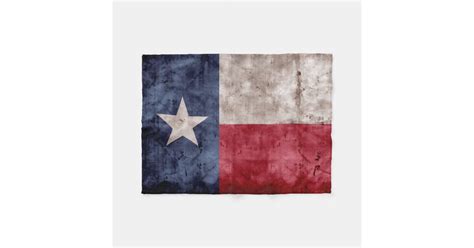 Weathered Vintage Texas State Flag Fleece Blanket Zazzle