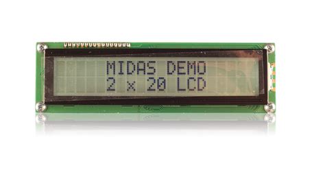 Midas MC22008B6W FPTLW V2 Alphanumeric LCD Alphanumeric Display 2 Rows