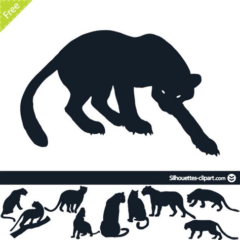 Black Panther Silhouette - ClipArt Best