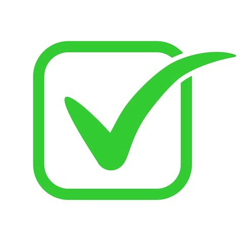 Premium Vector Checkmark Check List Icon Sign Symbol Logo Green