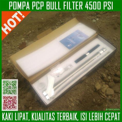 Jual Pompa Senapan Angin Pcp Bull Filter Kaki Lipat Stainless