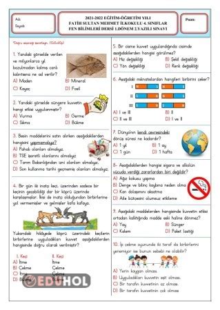 S N F Fen Bilimleri D Ne Eduhol Etkinlik Ndir Oyun Oyna