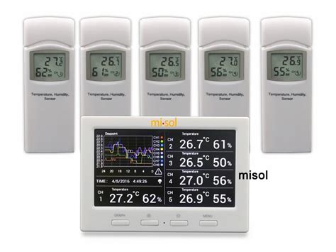 Misol Wireless Weather Station With Sensors Channels Color Screen