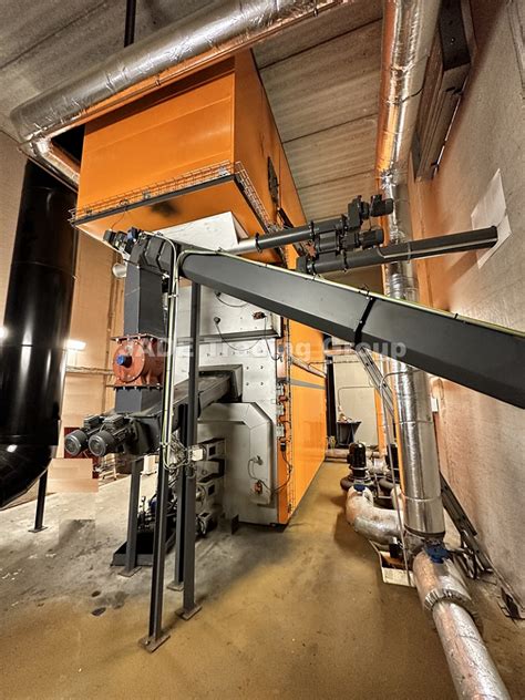 Boiler Plant Biofuel Schmid 2400 KWth With Moving Step Grate For Hot Water Production JADE FI