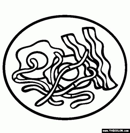 Bacon Clipart Coloring Page Picture Bacon Clipart Coloring Page