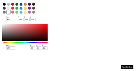 Color Picker Codesandbox