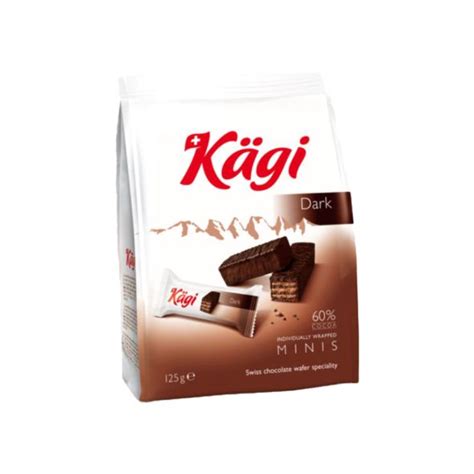 Kagi Swiss Dark Chocolate Wafer Minis - Grandiose.ae