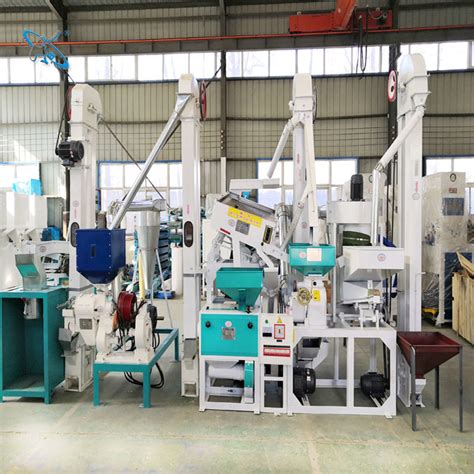 Complete Set Combined Rice Whitening Rice Mill Machine Integrated Rice