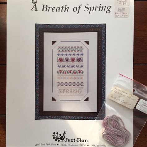 Just Nan Cross Stitch Kit Etsy