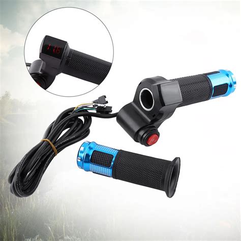 1set Electric Scooter Twist Throttle Accelerator With Led Digital Display Electric Bike Tricycle