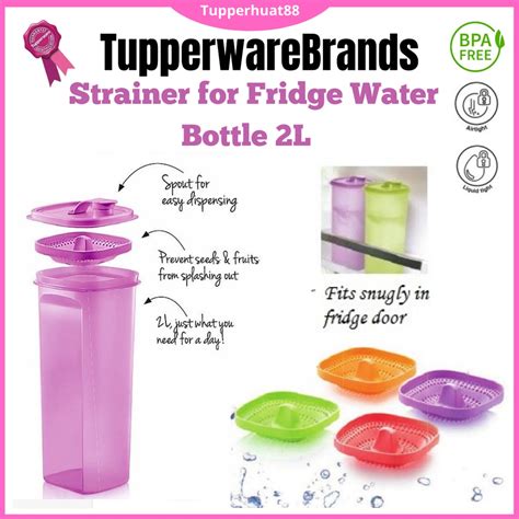 Tupperware Strainer For Fridge Water Bottle L Pc Shopee Malaysia