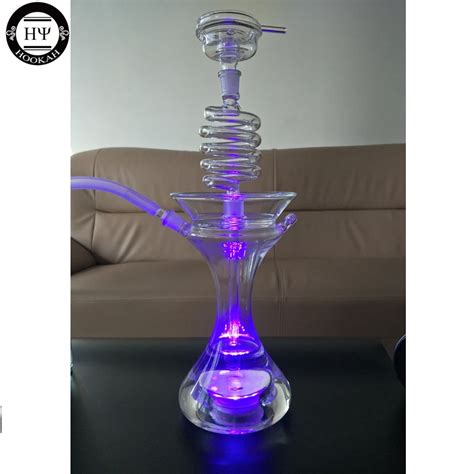 New Led Shisha Glass Hookah Spiral Usa Hookah Good Smoking Experience Buy Led Shisha Glass