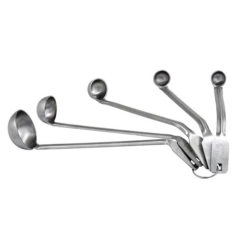 Winco Msl 5s Mini Ladle Set 18 Tsp 14 Tsp 12 Tsp 1 Tsp 1 Tbsp