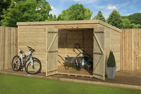 Empire 4500 Pent Garden Shed 4500 Shiplap10x6 12x6 14x6 Pressure