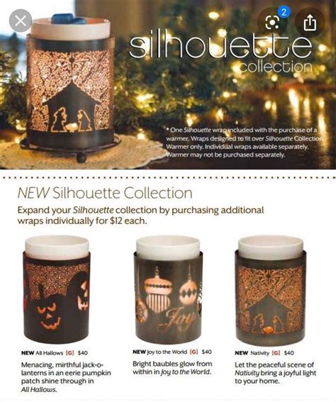 Scentsy Warmer Wraps Silhouette Shadow Many Styles Holiday