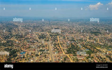 Aerial Of Goma Democratic Republic Of Congo Africa Stock Photo Alamy