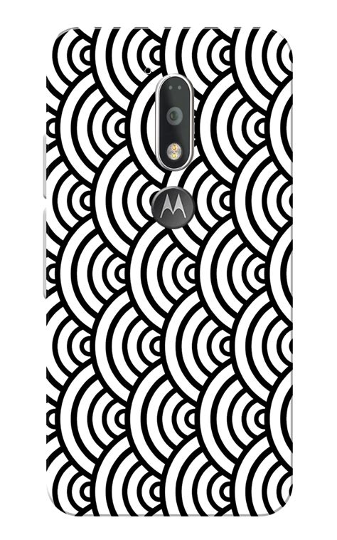 Buy Moto G Plus Moto G Case Half Circles Pattern Black White Slim