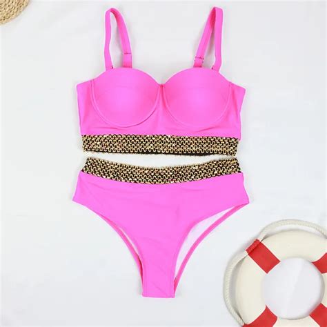 Cputan Sexy Push Up Bikini High Waist Swimsuits Freezy World