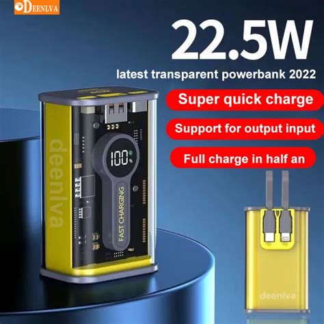 Tiktok 22 5W Super Fast Charge 20000mAh Transparent Powerbank Large