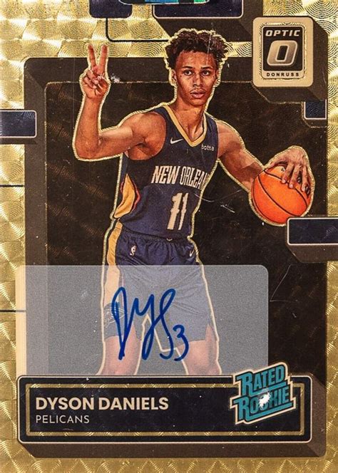 Dyson Daniels Optic Rated Rookie Signatures Gold Vinyl