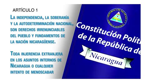 Constitución Política de Nicaragua Artículo 1 YouTube