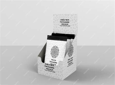 Premium Psd Shelf Box Packaging Mockup