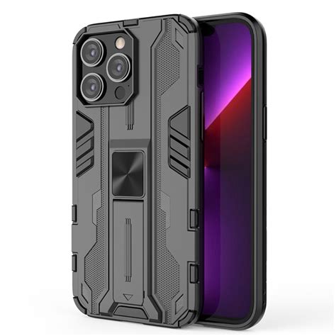 Kickstand Hybrid Case For Iphone 14 Pro Max Case Black