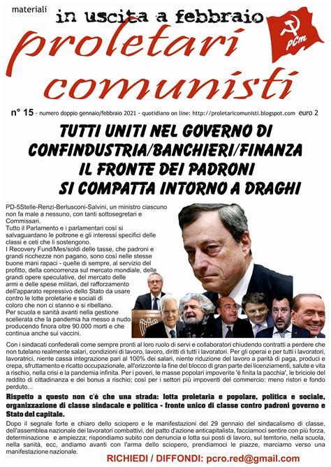 Proletari Comunisti Pc 18 Febbraio Proletari Comunisti Riparte Dai