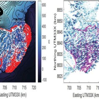 Simulated Left And Observed Right Crevasses On Basin Austfonna