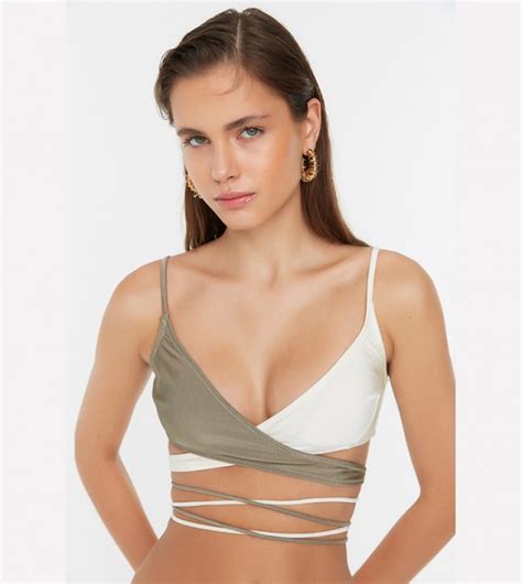 Buy Trendyol Color Block Bikini Top In Multiple Colors 6thStreet UAE