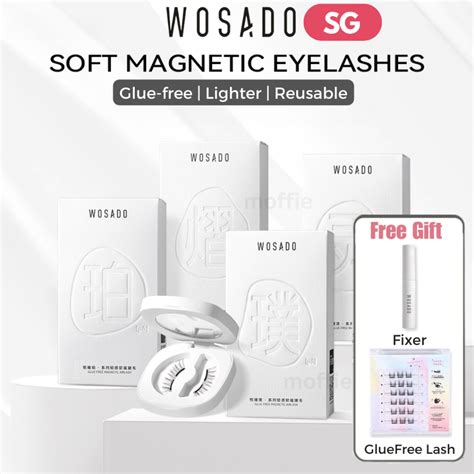 WOSADO Magnetic Eyelash Lash False Eyelash Singapore Shopee Singapore