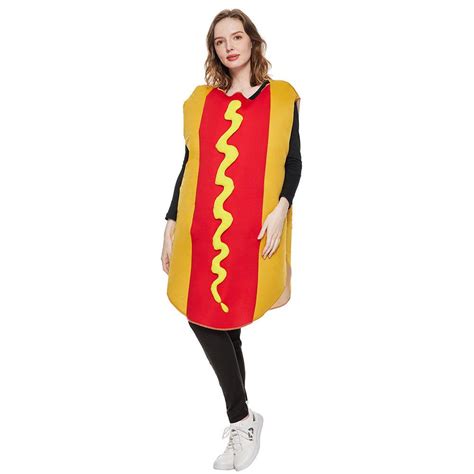 Adult Hot Dog Party Funny Costume For Men And Women